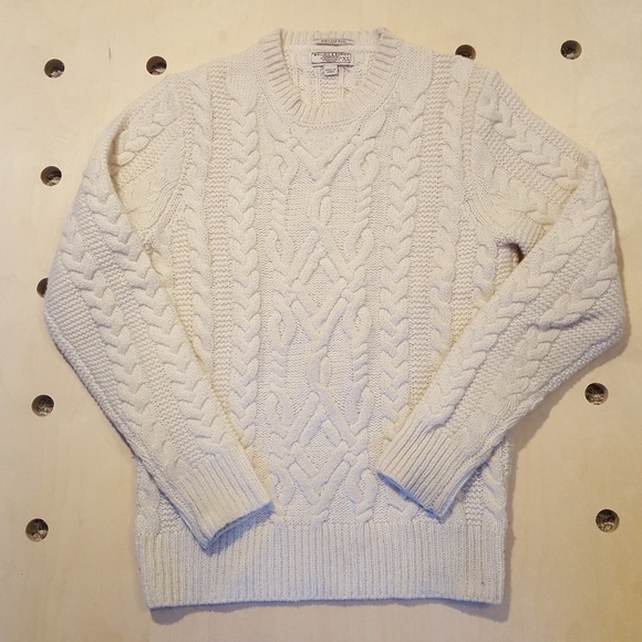 J Crew Sweaters Wallace Barnes Shetland Wool Cable Sweater